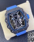 RM Factory Fake Richard Mille RM53-01 Tourbillon Blue Nylon Strap Watches