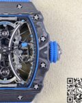 RM Factory Fake Richard Mille RM53-01 Tourbillon Blue Nylon Strap Watches