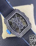 RM Factory Fake Richard Mille RM53-01 Tourbillon Blue Nylon Strap Watches