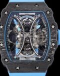 RM Factory Replica Richard Mille RM53-01 Tourbillon Blue Rubber Strap