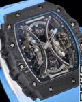 RM Factory Replica Richard Mille RM53-01 Tourbillon Blue Rubber Strap