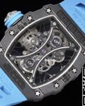 RM Factory Replica Richard Mille RM53-01 Tourbillon Blue Rubber Strap