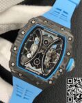 YS Factory Replica Richard Mille RM53-01 Tourbillon Blue Rubber Strap