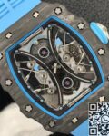 YS Factory Replica Richard Mille RM53-01 Tourbillon Blue Rubber Strap