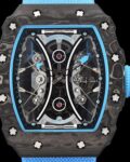 YS Factory Fake Richard Mille RM53-01 Tourbillon Blue Nylon Strap Watches