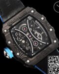 YS Factory Fake Richard Mille RM53-01 Tourbillon Blue Nylon Strap Watches