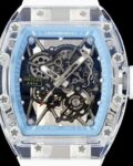 RM Factory Replica Richard Mille RM35-01 Blue Dial White Rubber Strap