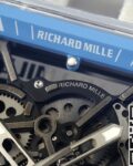 RM Factory Replica Richard Mille RM35-01 Blue Dial White Rubber Strap