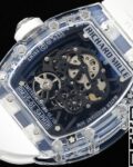 RM Factory Replica Richard Mille RM35-01 Blue Dial White Rubber Strap