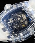 RM Factory Replica Richard Mille RM35-01 Blue Dial Transparent Strap