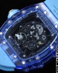 RM Factory Replica Richard Mille RM35-01 Blue Crystal Blue Strap