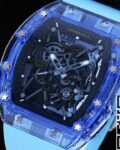 RM Factory Replica Richard Mille RM35-01 Blue Crystal Blue Strap