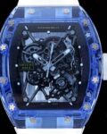 RM Factory Fake Richard Mille RM35-01 Blue Crystal Watches