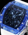 RM Factory Fake Richard Mille RM35-01 Blue Crystal Watches