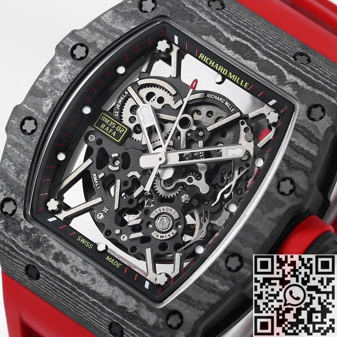 BBR Factory Replica Richard Mille RM35-02 Red Strap Watches