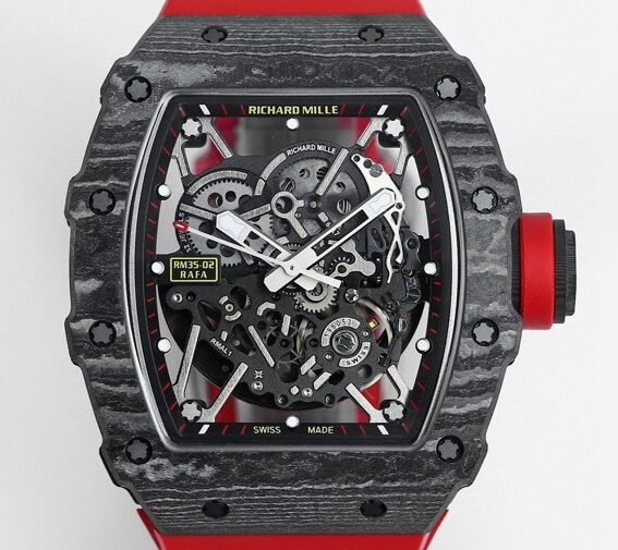 BBR Factory Replica Richard Mille RM35-02 Red Strap Watches