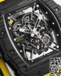 BBR Factory Replica Richard Mille RM35-02 Yellow Strap Watch