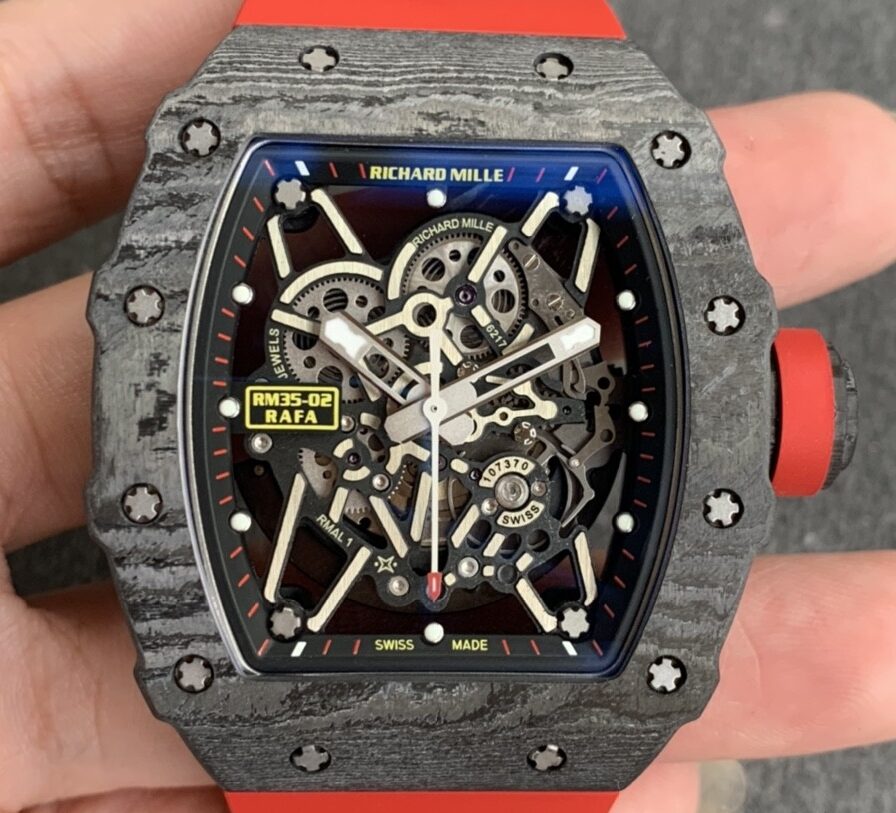 ZF Factory Replica Richard Mille RM35-02 Red Strap Watch