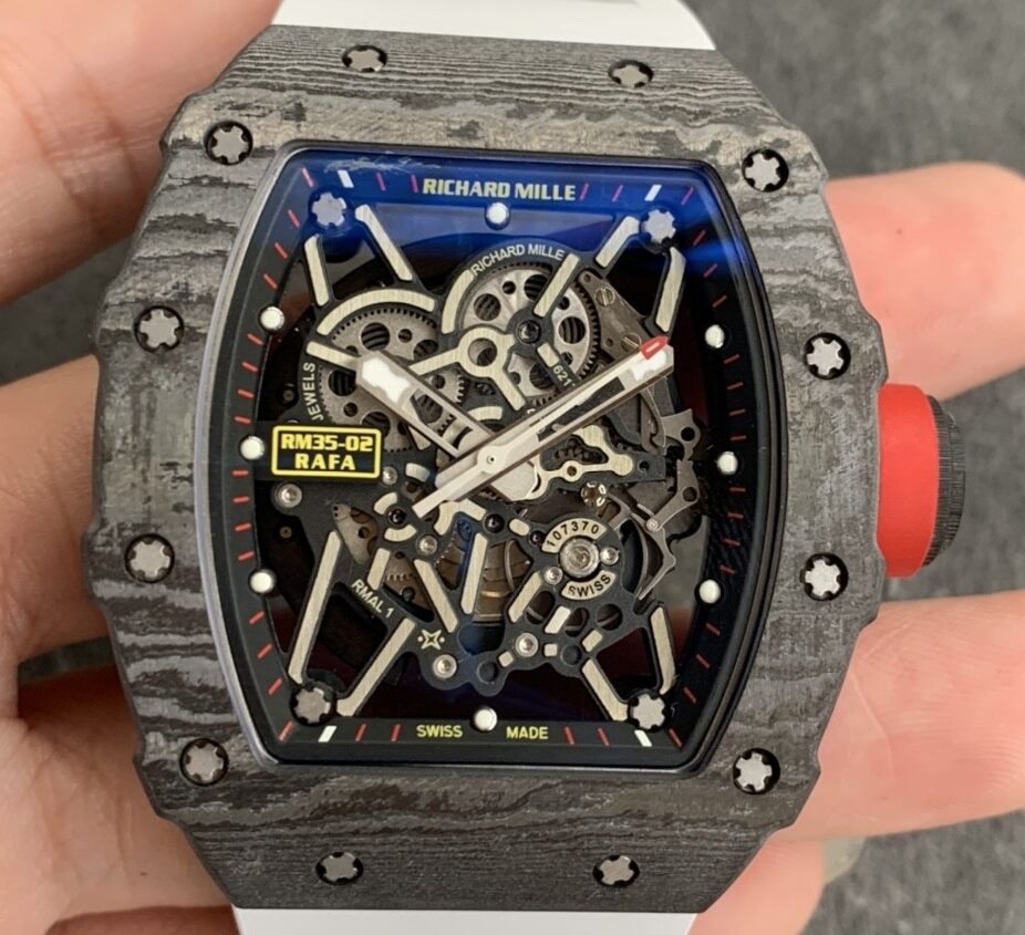 ZF Factory Fake Richard Mille RM35-02 White Strap Watch