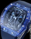 RM Factory Fake Richard Mille RM53-02 Blue Strap Watches