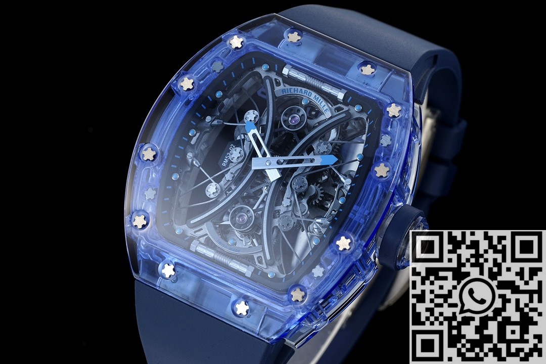 RM Factory Fake Richard Mille RM53-02 Blue Strap Watches