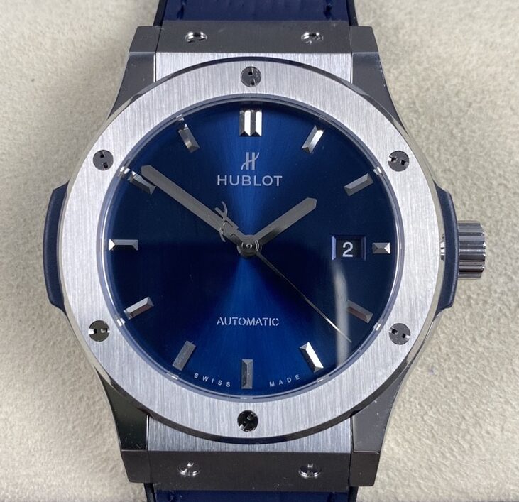 WWF Factory Fake Hublot Classic Fusion 511.NX.7170.LR Blue Dial