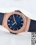 WWF Factory Replica Hublot Classic Fusion 511.OX.7180.LR 18K Gold Blue Dial