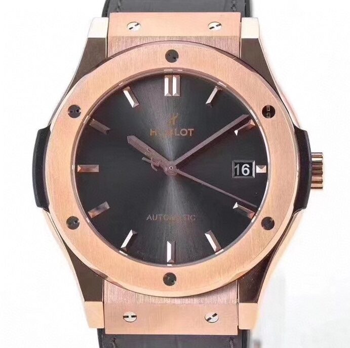 WWF Factory Fake Hublot Classic Fusion 511.OX.7081.LR 18K Gold Grey Dial Watches