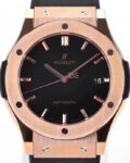 WWF Factory Fake Hublot Classic Fusion 511.OX.7180.LR 18K Gold Black Dial