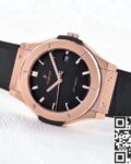 WWF Factory Fake Hublot Classic Fusion 511.OX.7180.LR 18K Gold Black Dial