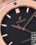 WWF Factory Fake Hublot Classic Fusion 511.OX.7180.LR 18K Gold Black Dial