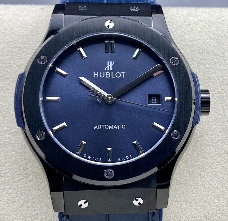 HB Factory Hublot Classic Fusion 511.CM.7170.LR Black Ceramic Blue Dial