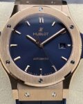 HB Factory Fake Hublot Classic Fusion 511.OX.7180.LR 18K Gold Blue Dial Watch