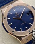 HB Factory Fake Hublot Classic Fusion 511.OX.7180.LR 18K Gold Blue Dial Watch