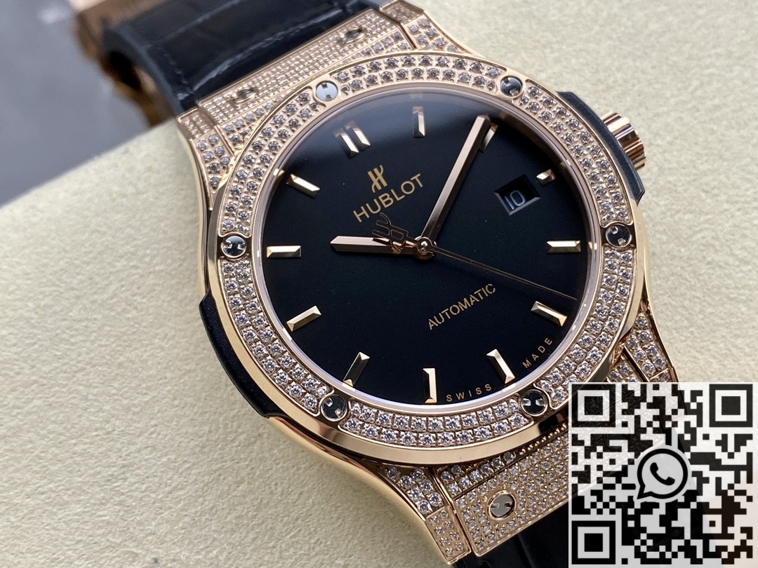 Hublot Watches Replicas - Classic Fusion Rose Gold Diamond