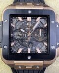 Fake Hublot Watch - Square Bang Unico RX Gold Case