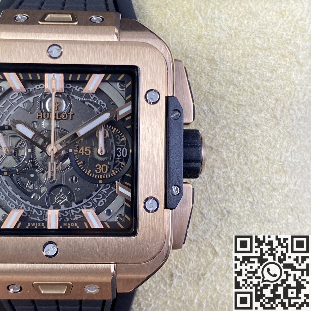 BBF Factory Replica Hublot Square Bang Unico 821.OX.0180.RX King Gold Case