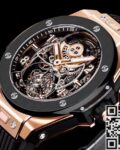 HB Factory Replica Hublot Big Bang 419 Rose Gold Black Ceramic