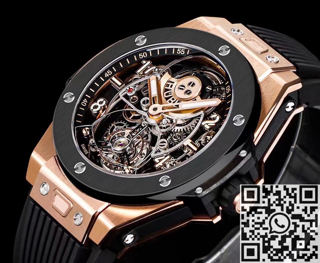 HB Factory Replica Hublot Big Bang 419 Rose Gold Black Ceramic