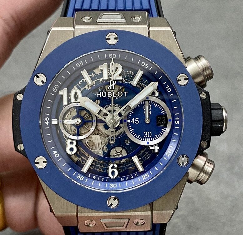 BBF Factory Fake Hublot Big Bang Unico 441.NL.5171.RX Blue Ceramic