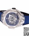 BBF Factory Fake Hublot Big Bang Sang Bleu II 418.NX.5107.RX.MXM20 Blue Dial