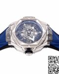 BBF Factory Fake Hublot Big Bang Sang Bleu II 418.NX.5107.RX.MXM20 Blue Dial