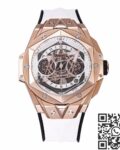 BBF Factory Fake Hublot Big Bang Sang Bleu II 418.OX.2001.RX.MXM20 18K King Gold