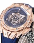 BBF Factory Replica Hublot Big Bang Sang Bleu II 418.OX.5108.RX.MXM20 18K King Gold Blue Dial