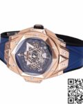 BBF Factory Replica Hublot Big Bang Sang Bleu II 418.OX.5108.RX.MXM20 18K King Gold Blue Dial