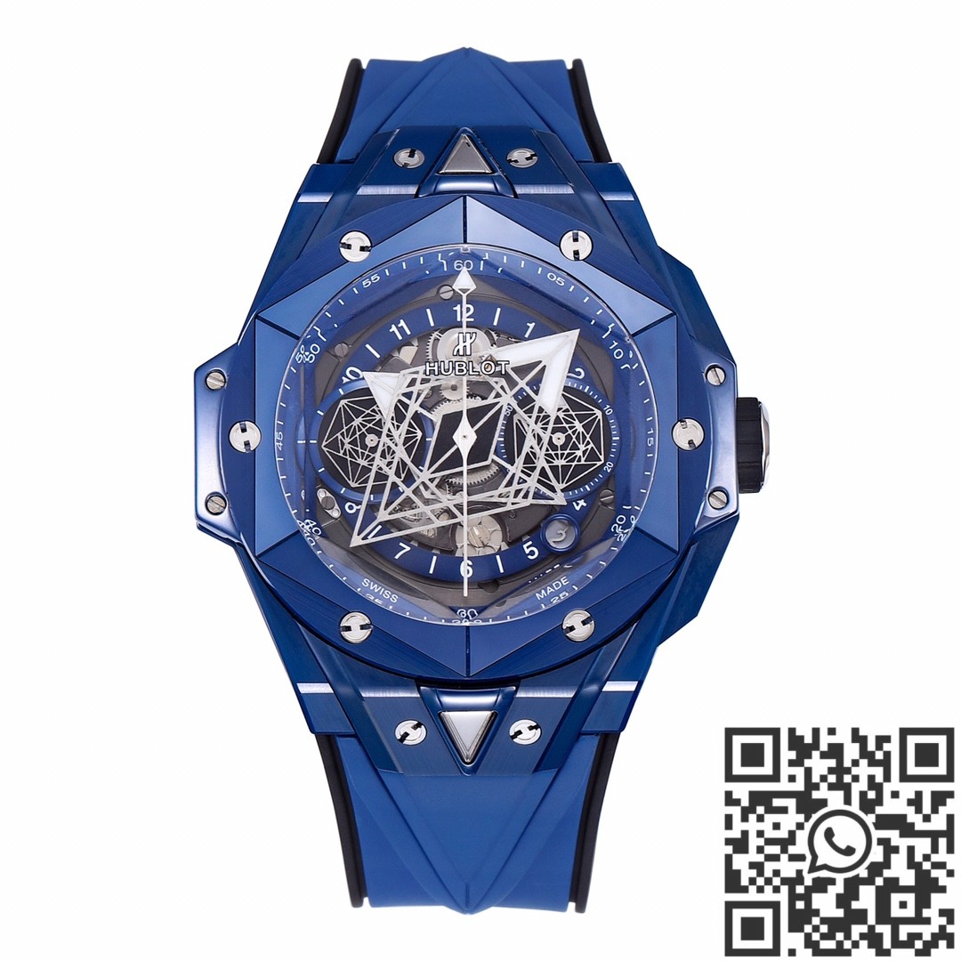 Hublot Watches Replicas Big Bang Sang Bleu II Blue Ceramics