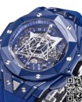 BBF Factory Replica Hublot Big Bang Sang Bleu II 418.GX.5207.RX.MXM22 Blue Ceramics