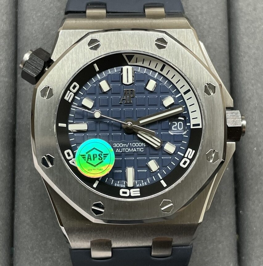 APS Factory Replica Audemars Piguet Royal Oak Offshore 15720ST.OO.A027CA.01 Sea Blue Dial