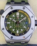 IP Factory Replica AP Royal Oak Offshore 15720ST.OO.A052CA.01 Army Green Dial