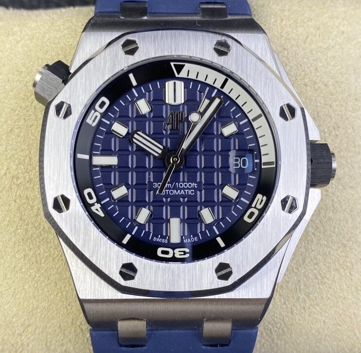 IP Factory Replica Audemars Piguet Royal Oak Offshore 15720ST.OO.A027CA.01 Sea Blue Dial